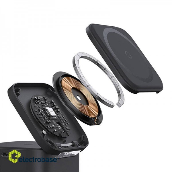 2in1 Magnetic Wireless Charger Baseus MagPro 25W (Black) image 6