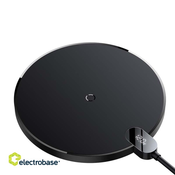 Inductive wireless charger Baseus Digital LED  15W (black) image 6