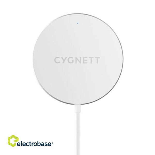 Wireless charger Cygnett 7.5W 2m (white) paveikslėlis 1