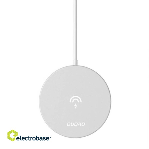 Wireless induction charger Dudao A12Pro, 15W (white) paveikslėlis 1
