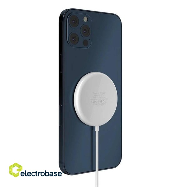Wireless induction charger Dudao A12Pro, 15W (white) image 2