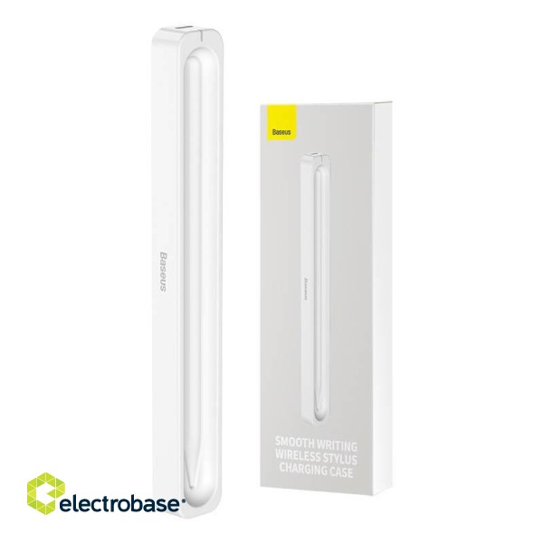 Baseus Wireless charging case for Smooth Writing Stylus (white) image 1