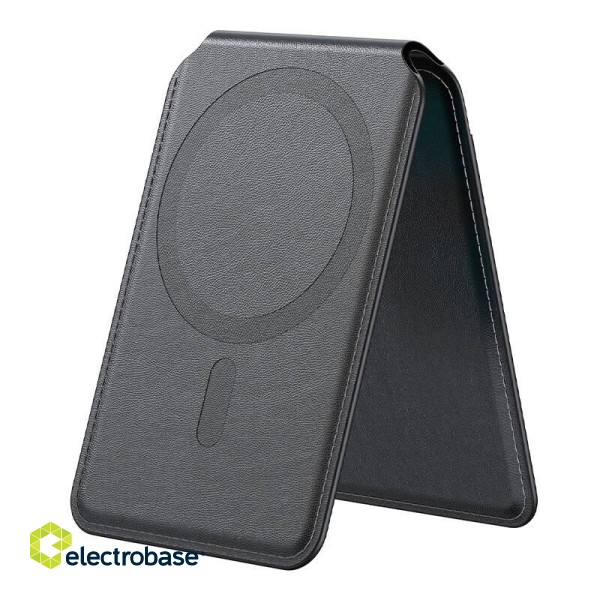 Magnetic wallet Lisen, for iPhone (black)