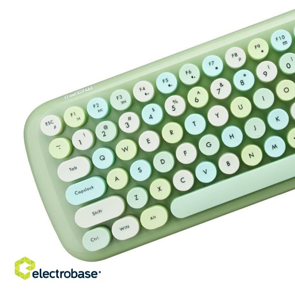 Wireless keyboard + mouse set MOFII Candy 2.4G (Green) image 3