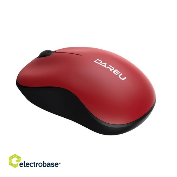 Wireless mouse Dareu LM106 2.4G 1200 DPI (black&red) paveikslėlis 5