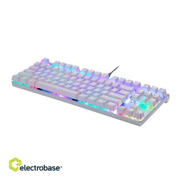 Mechanical gaming keyboard Motospeed CK101 RGB (white) image 2