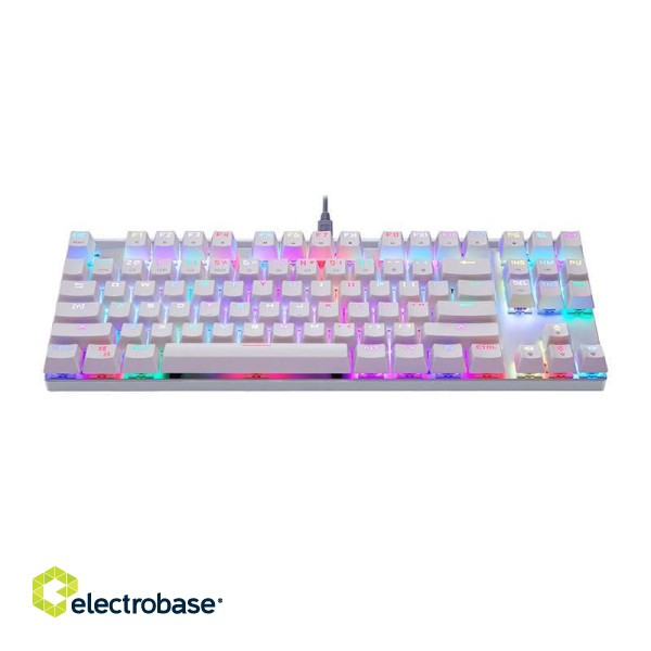 Mechanical gaming keyboard Motospeed CK101 RGB (white) image 3