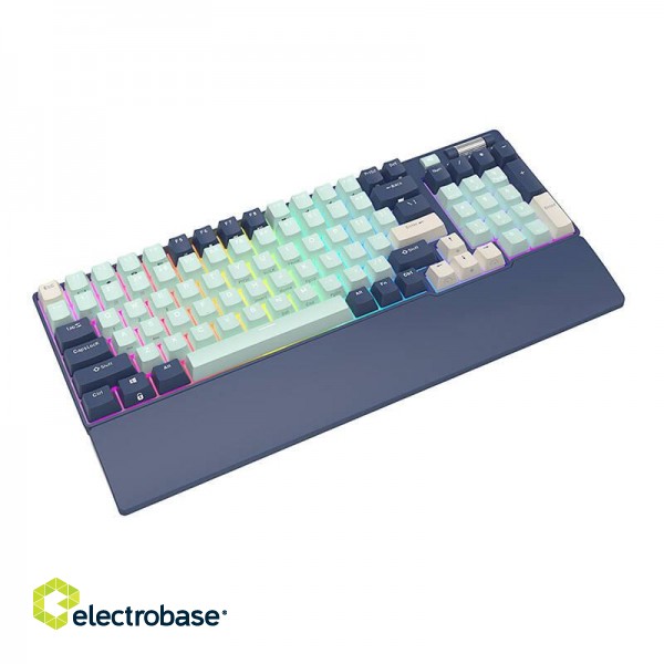 Mechanical keyboard Royal Kludge RK96 RGB, brown switch (blue) image 7