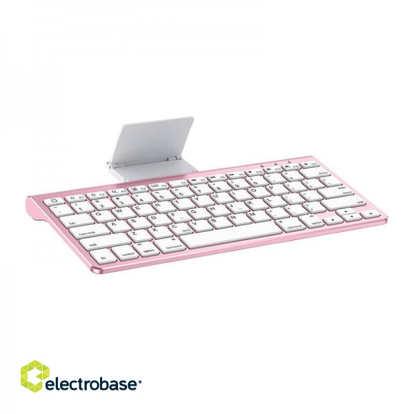 Wireless iPad keyboard Omoton KB088 with tablet holder (rose golden) фото 2