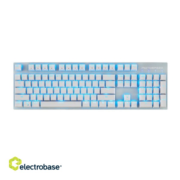 Wireless mechanical keyboard Motospeed GK89 2.4G (white) image 1