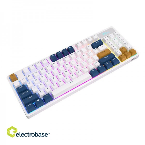 Wireless mechanical keyboard Royal Kludge RK89 RGB, Lemon switch (white) image 3