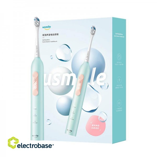 Sonic toothbrush with a set of tips Usmile P4 (blue) image 2