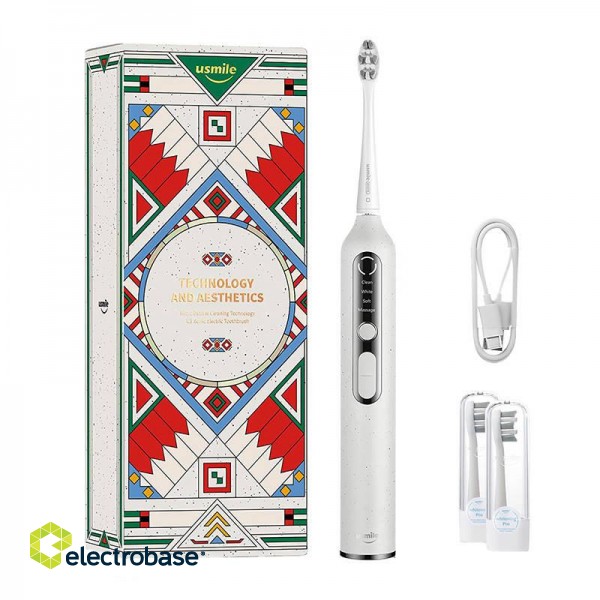 Sonic toothbrush with a set of tips Usmile U3 (white) фото 1