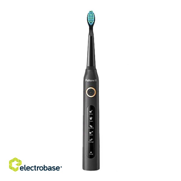 Sonic toothbrush with head set and case FairyWill FW-507 Plus (Black) image 3