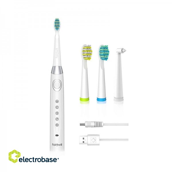 Sonic toothbrush with head set FairyWill 508 (White) фото 1