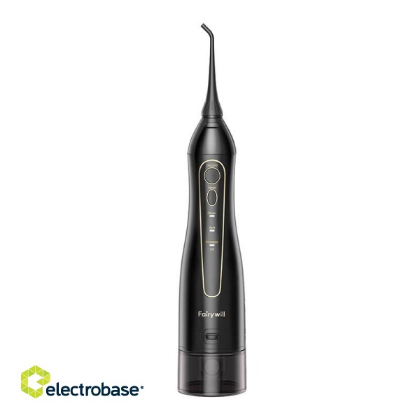 Sonic toothbrush with tip set and water fosser FairyWill FW-5020E + FW-E11 (black) фото 2