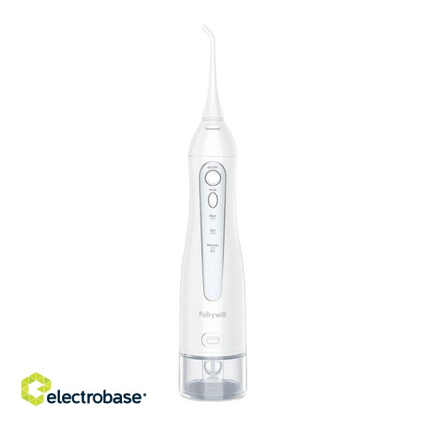 Sonic toothbrush with tip set and water fosser FairyWill FW-507+FW-5020E (white) фото 3