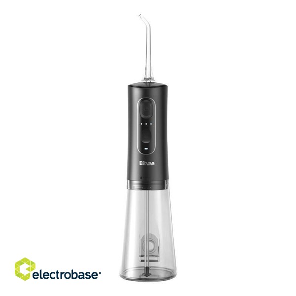Sonic toothbrush with tips set and water flosser Bitvae D2+C2 (black) image 3