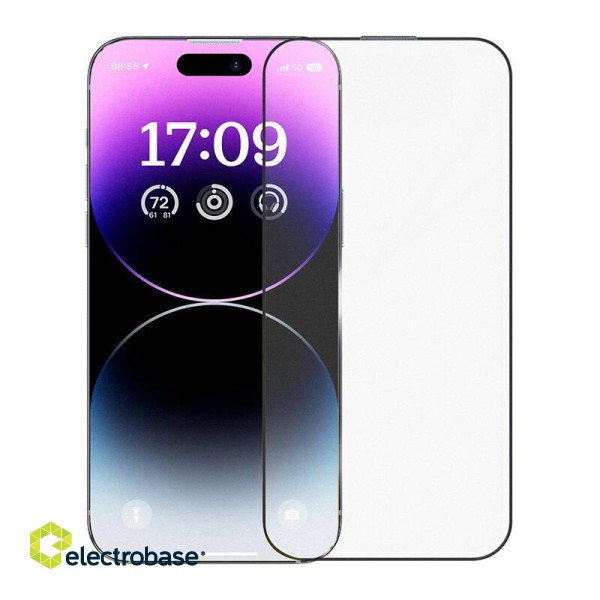 Tempered Glass Baseus Crystalline Anti-Glare iPhone 14 Pro image 2
