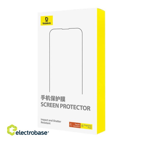 Tempered Glass Baseus Crystalline Anti-Glare iPhone 14 Pro image 3