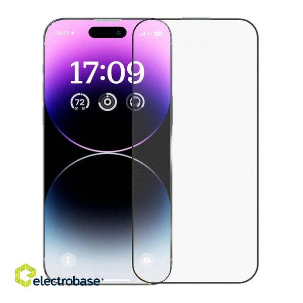 Tempered Glass Baseus Crystalline Anti-Glare iPhone 14 ProMax image 2