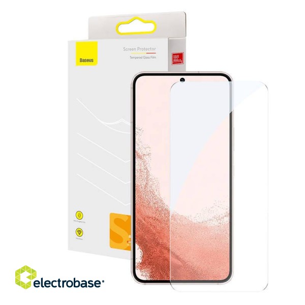 Tempered Glass Baseus Screen Protector for Samsung S23+ image 1