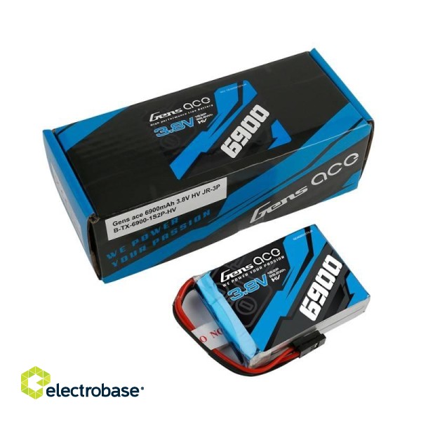 Battery  Gens Ace 6900mAh 3.8V 1C 1S2P LiPo image 5