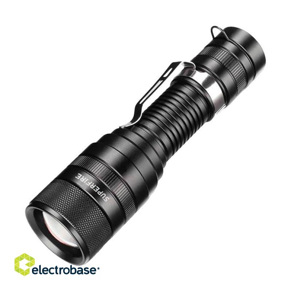 Flashlight Superfire F5, 1100lm, USB paveikslėlis 1