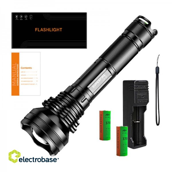 Flashlight Superfire L3-D, 2700lm, USB image 2