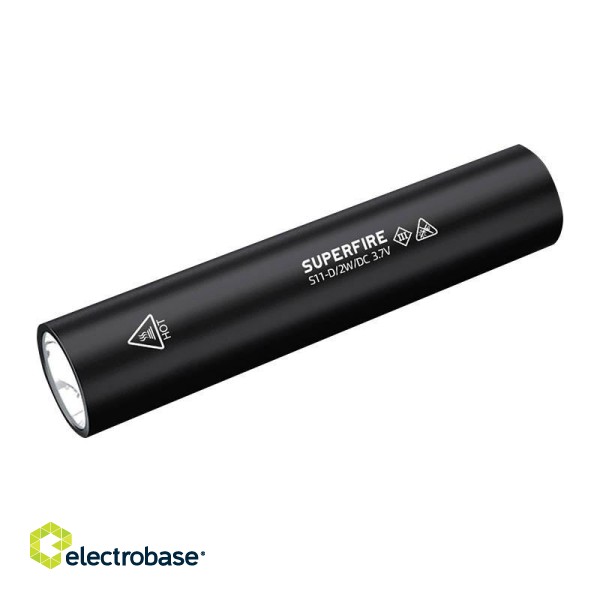 Flashlight Superfire S11-D, 135lm, USB image 1