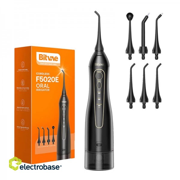 Water flosser with nozzles set Bitvae BV 5020E (Black) фото 1