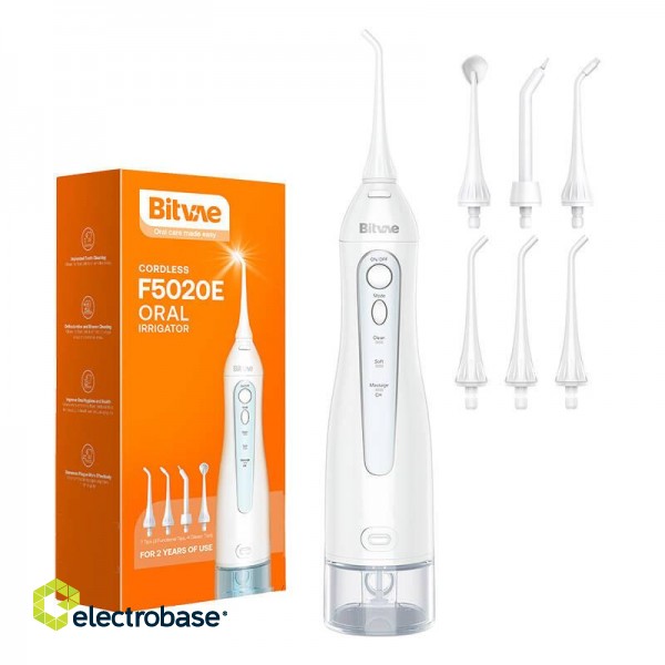 Water flosser with nozzles set Bitvae BV 5020E White image 1