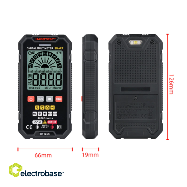 Digital Universal Multimeter Habotest HT125B image 2