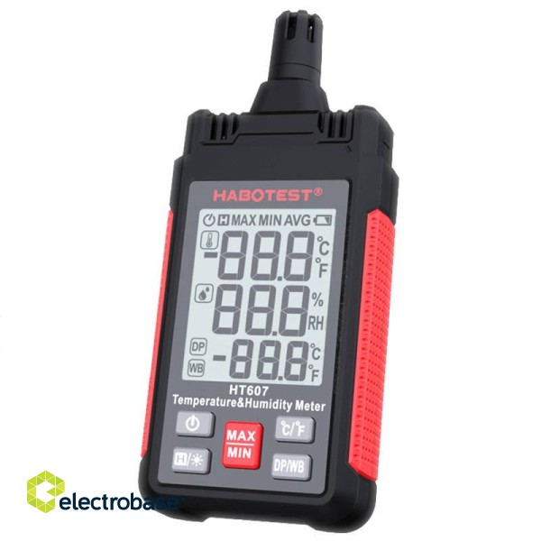 Temperature & Humidity Meter Habotest HT607