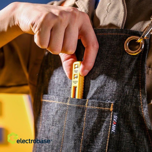 Voltage Tester 12-250V Deli Tools EDL8003 (yellow) paveikslėlis 7