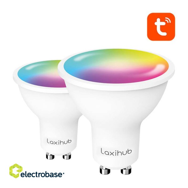 Smart Led Bulb Laxihub LAGU10S (2-pack) WiFi Bluetooth Tuya paveikslėlis 1