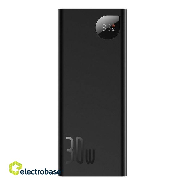 Powerbank Baseus Adaman Metal, 20000mAh, 2xUSB, USB-C 30W (black) paveikslėlis 2