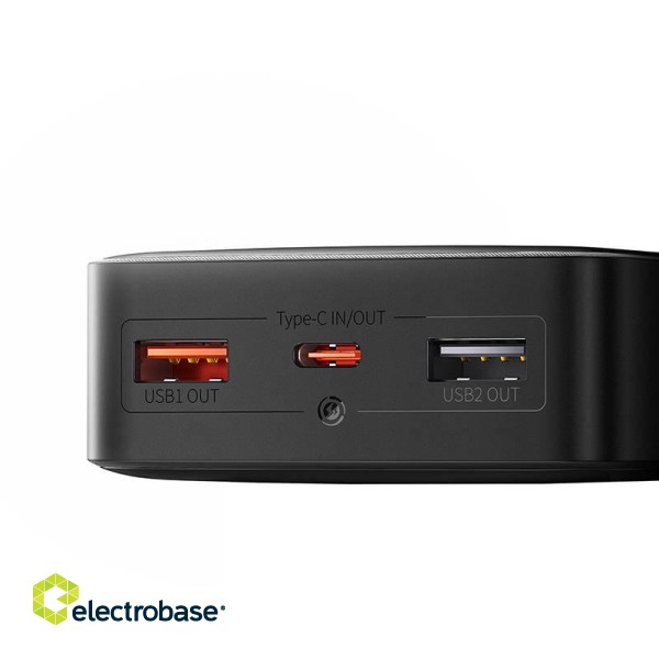 Powerbank Baseus Bipow, 20000mAh, 2x USB, USB-C, 25W (black) фото 5