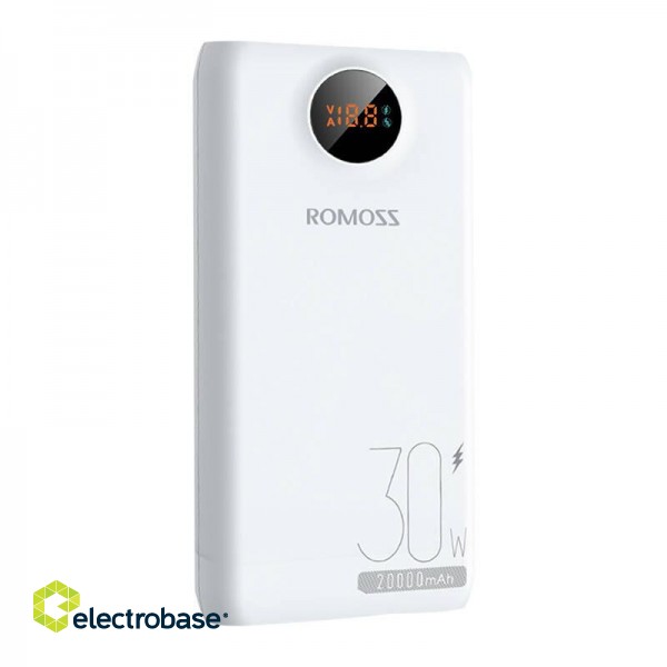 Powerbank Romoss SW20S Pro 20000mAh, 30W (white) paveikslėlis 1