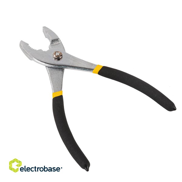 Slip Joint Pliers Deli Tools EDL25508 8'' (black&yellow) image 3