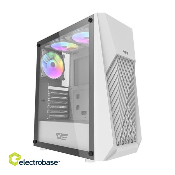Computer case Darkflash DK150 with 3 fans (white) фото 1