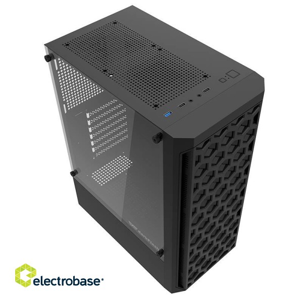 Computer Case Darkflash DK300M Micro-ATX with 3 fans (Black) фото 2