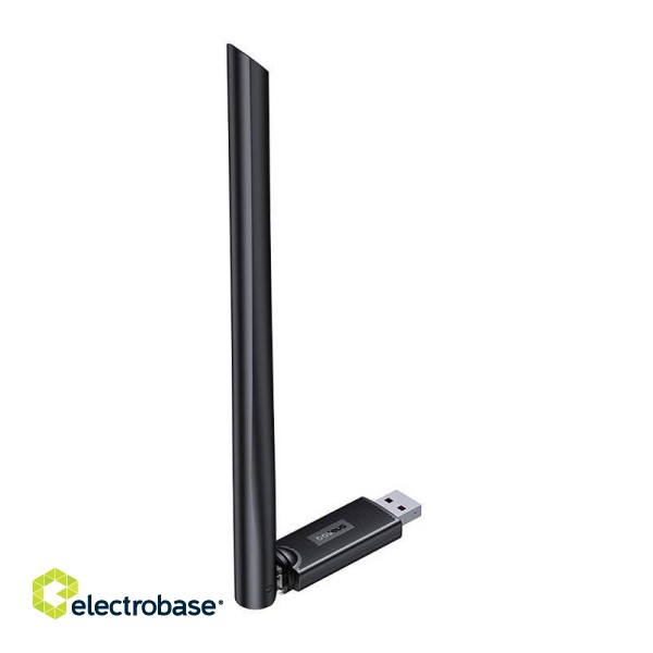 Baseus FastJoy adapter Wi-Fi with antenna, 150Mbps (black) image 3