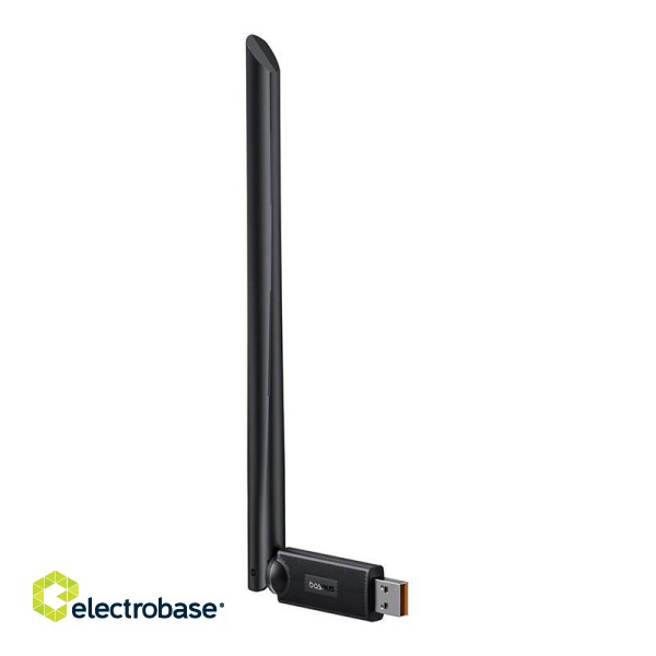 Baseus FastJoy adapter Wi-Fi with antenna, 150Mbps (black) image 4