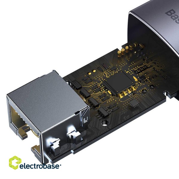 Baseus Lite Series USB to RJ45 network adapter, 100Mbps (gray) paveikslėlis 5