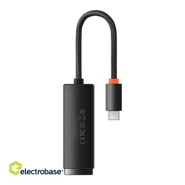 Network adapter Baseus Lite Series USB-C to RJ45 (black) image 3