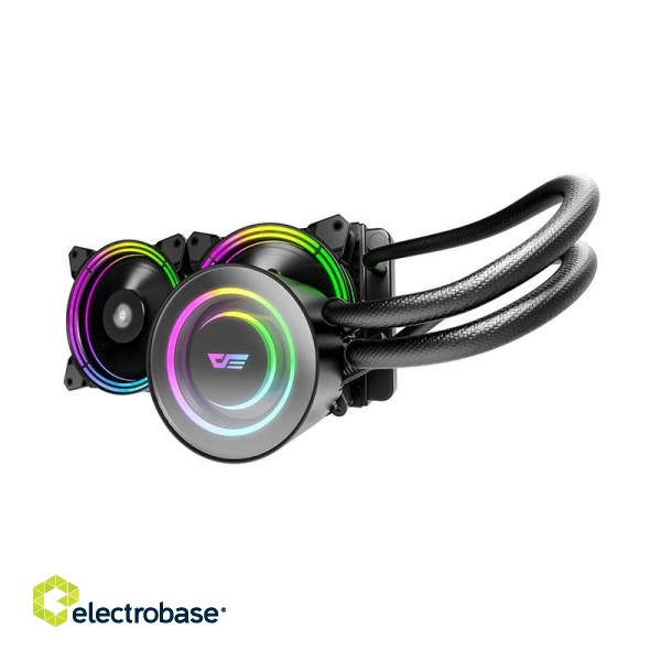 PC Water Cooling AiO Darkflash TR240 RGB 2x 120x120 (black) image 4