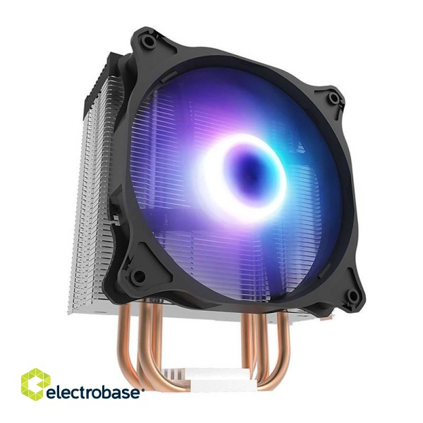 CPU active cooling Darkflash Darkair LED (heatsink + fan 120x120) black paveikslėlis 1