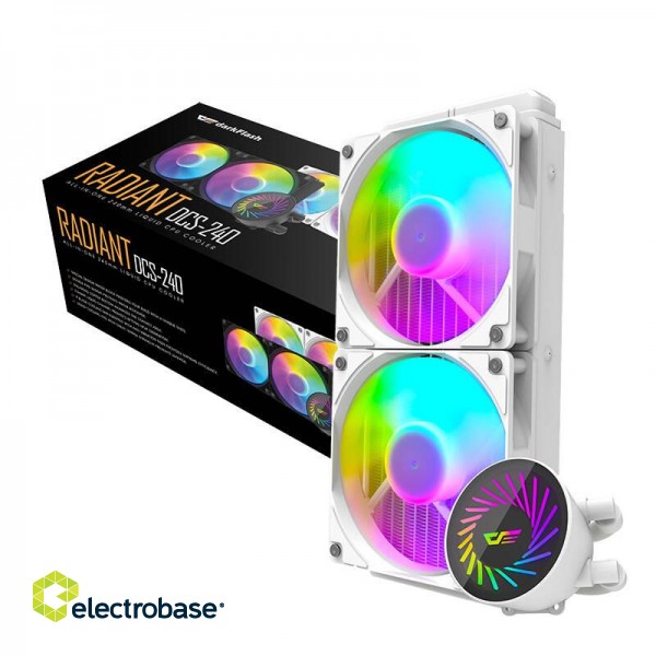 Darkflash DCS240 CPU liquid cooling (white) image 7