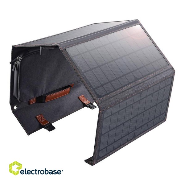 Choetech SC006 foldable solar charger 40W 1xUSB QC, 1xUSB-C PD (gray)